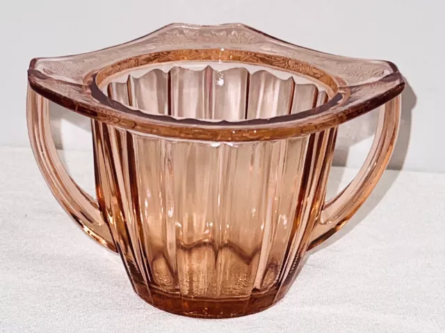 Jeannette ADAM PINK SUGAR BOWL * NO LID