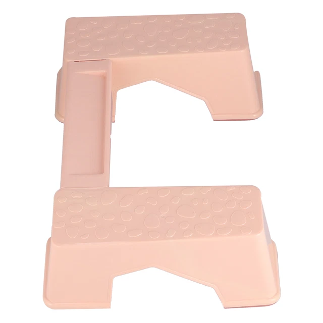 Innovador cojinete de carga fuerte antideslizante multifuncional rosa taburete de inodoro