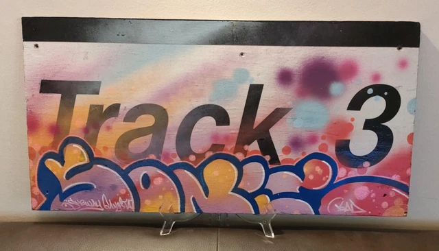 Graffiti Subway Map 82x50cm – Signé Par SEEN/COPE2/QUIK/FUZZ ONE/CES/IZ – Art Urbain