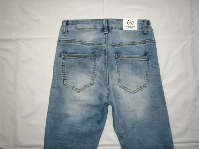 Pantaloni jeans moda donna pantaloni SMAGLI jeans blu taglia XS NUOVI!!! 2