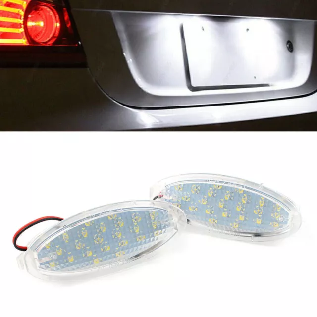 24LED License Plate Lights Lamps for Opel Astra F hatchback Corsa B Vectra Pair