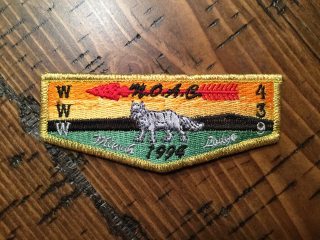 Miwok Merged OA Lodge 439 Old Mint 1994 NOAC Flap Patch