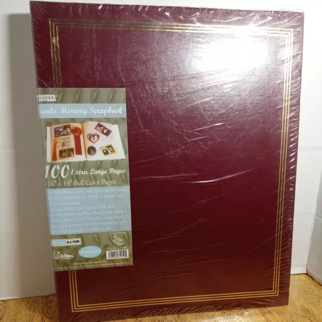 PIONEER JUMBO FAMILY Memory Album 11 3/4x14 Scrapbook with 50 Archival  Buff  $30.00 - PicClick