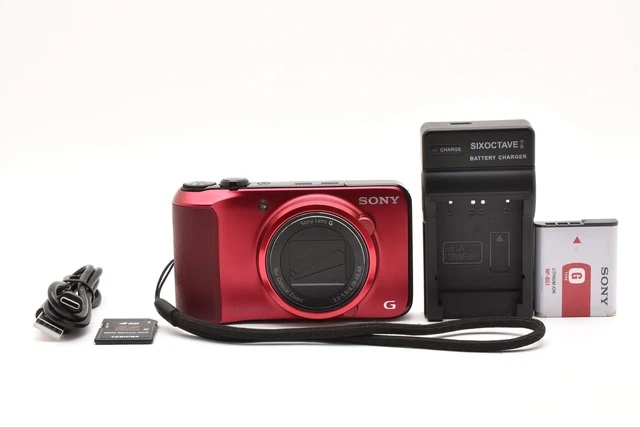 MINT] SONY DSC-HX10V Cyber Shot Red 16x 18.9MP Compact