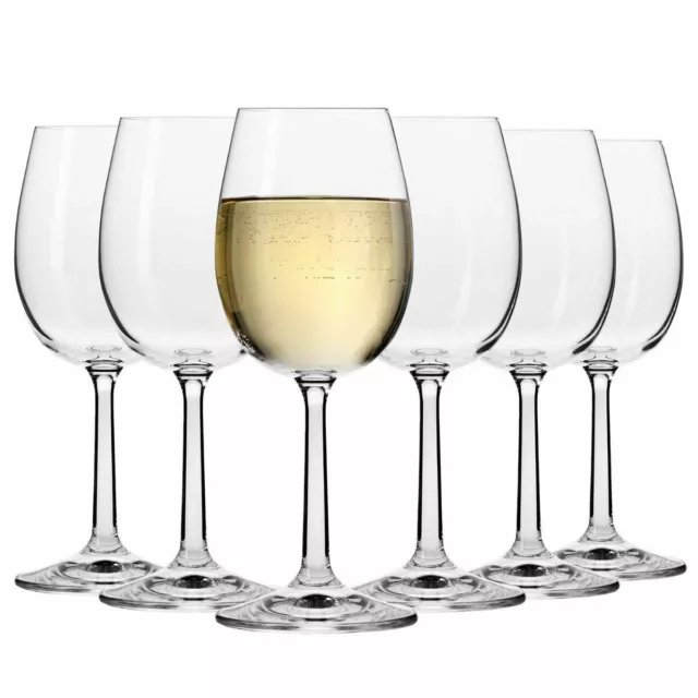 Krosno Pure Bicchieri Calice Vino Bianco | Set 6 | 280 ml | Lavastoviglie