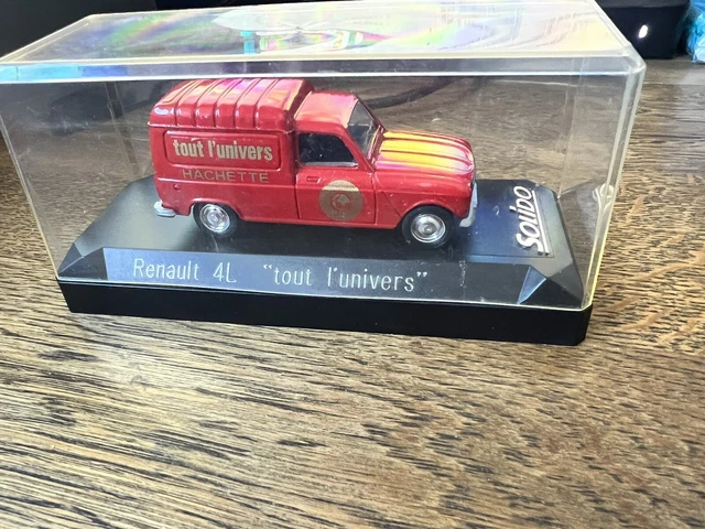 SOLIDO 1213 1/43 Voiture Renault 4L F6 Tout l'Univers Hachette rouge