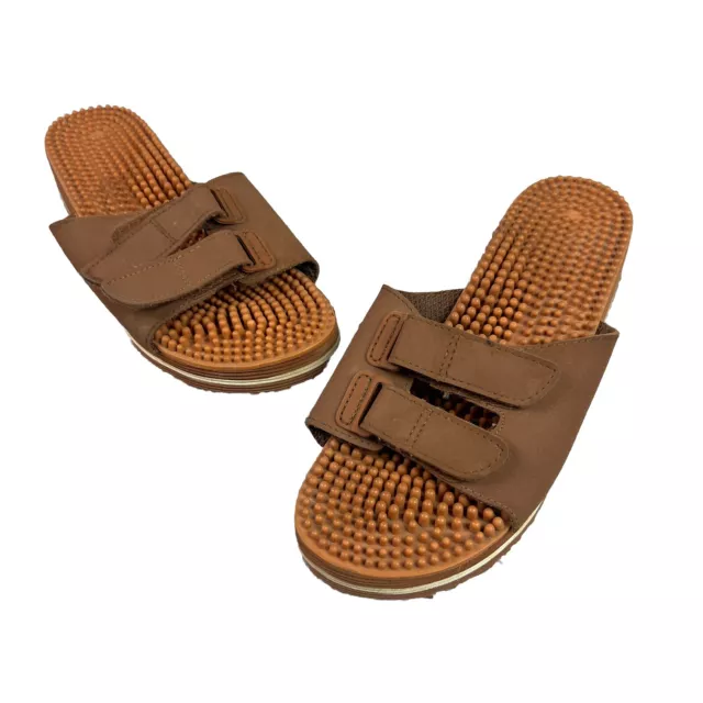 KENKOH SERENITY V Brown Massage Sandals Unisex Womens Size 10 27.67 PicClick UK