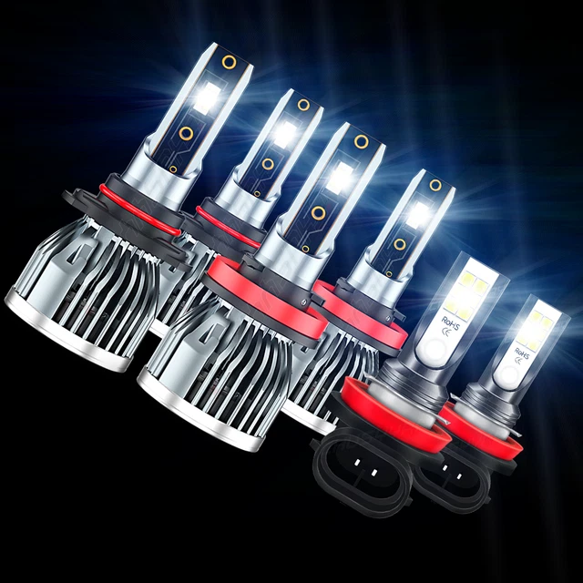 Kit De 2 Ampoules LED H7 - 6000K Blanc Froid, 4000lm, Sans Ventilateur, Plug & Play