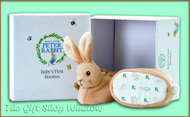 Peter Rabbit Baby's First Booties Beatrix Potter Gift Boxed Baby Slippers New