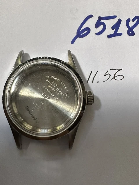 Original Genuine Rolex Full set Case steel ref 6518-1956 Original Genuine Rolex Full set Case steel ref 6518-1956