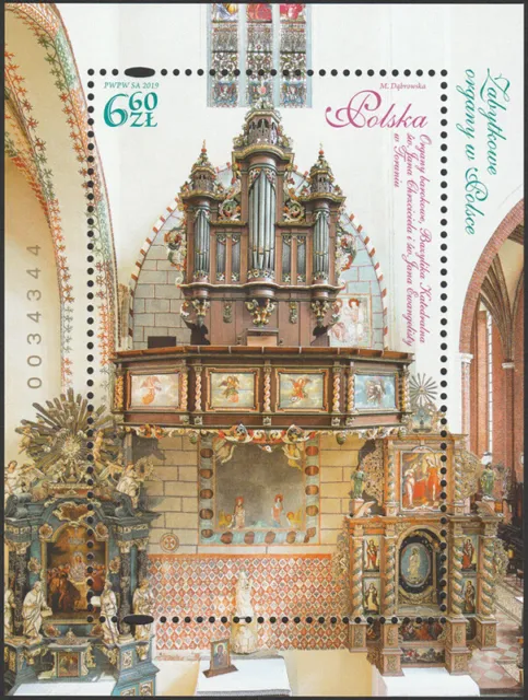 Poland 2019 - Historic Organs in Poland - Fi bl 334 MNH**