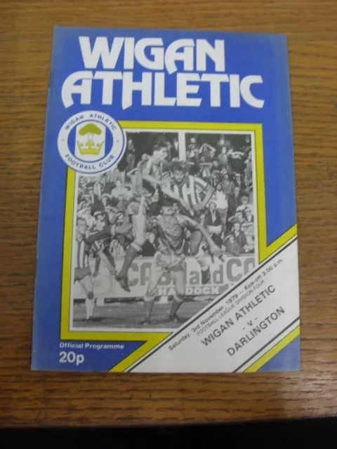 03/11/1979 Wigan Athletic v Darlington  . UK ORDERS ALL INCLUDE FREE ROYAL MAIL