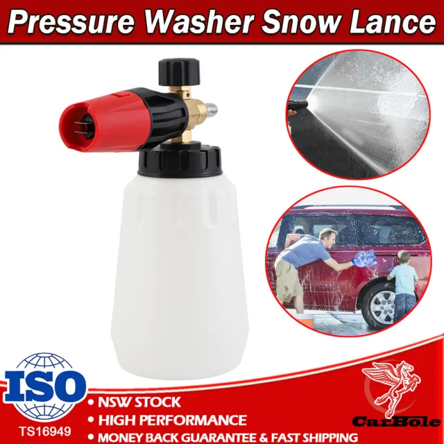 1000ml Adjustable Snow Foam Lance Cannon Gun Pressure Car Washer Bottle Sprayer
