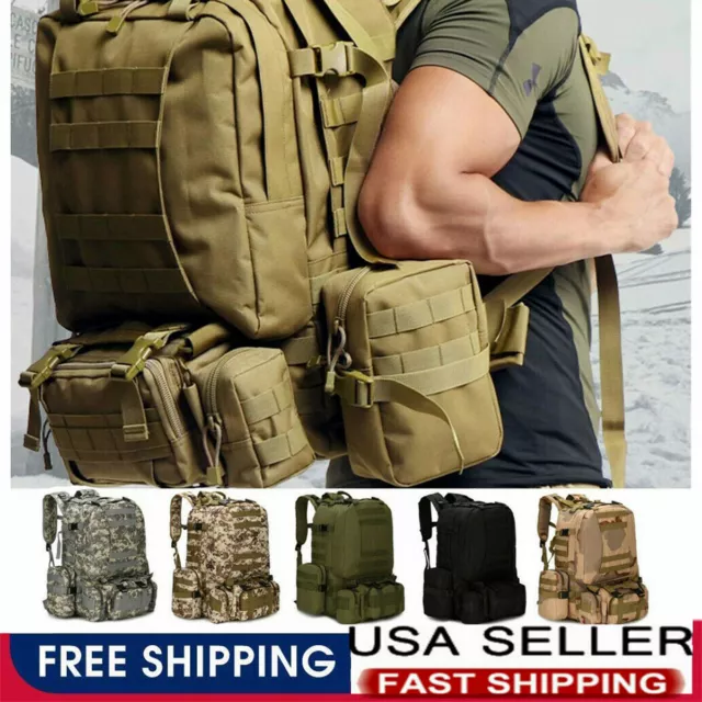 Military Tactical Backpack Daypack Bug Out Bag For Outdoor Hiking Camping Travel