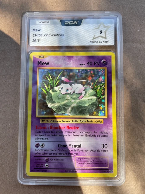 53/108 mew holo Évolution Xy Pca Psa Display Etb Pokémon 🔥🔥🔥 carte 