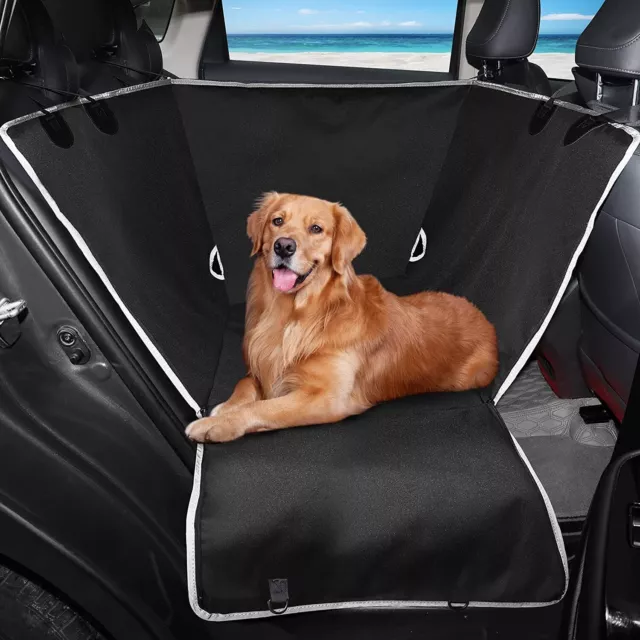 Dog Car Seat Cover for Back Seat - Waterproof Dog Half Hammock for Cars