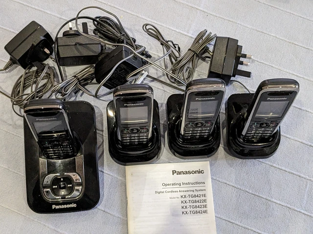 Panasonic 8 Handset DECT Cordless Telephone with Answer Machine(s)