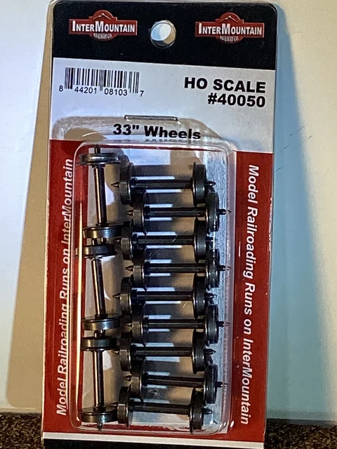 Kadee #524 HO Scale 28in Diameter Smooth Wheelsets – Code 110, 12 Sets