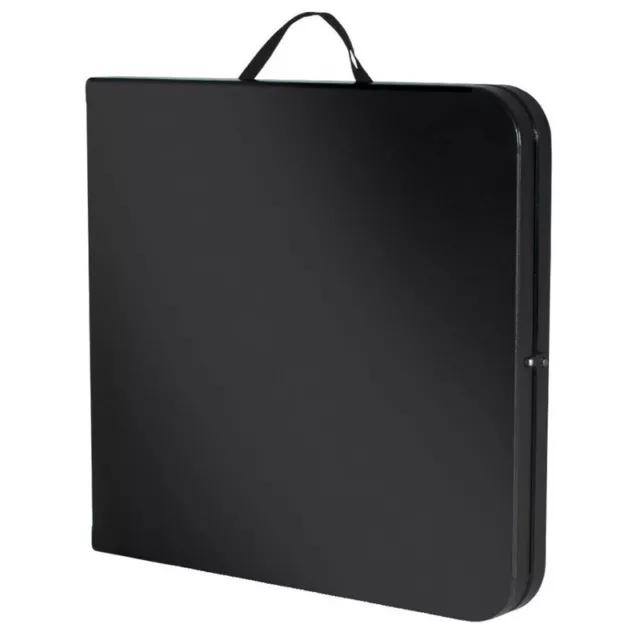 Pemberly Row 6' Centerfold Blow Molded Folding Table in Black