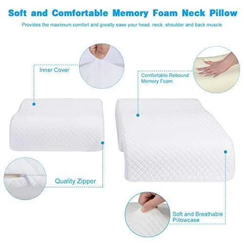 HOMCA Memory Foam Pillow for Couples, Adjustable Cube Cuddle Pillow Anti 6