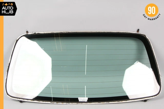 98-03 Mercedes W208 CLK320 CLK55 Rear Back Convertible Soft Top Window Glass OEM