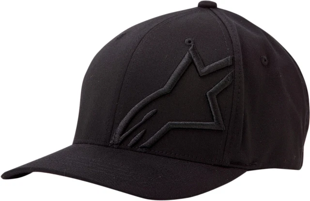 Alpinestars Corp Shift 2 Curved Brim Hat - 1032810081010LX Black/Black Lg-XL