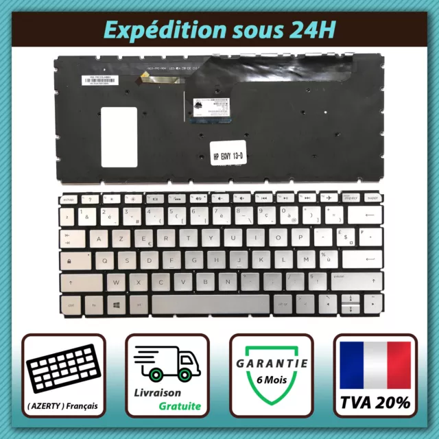 CLAVIER FRANÇAIS AZERTY POUR HP ENVY 13-D018NF 13-D019NF Rétro-éclairage