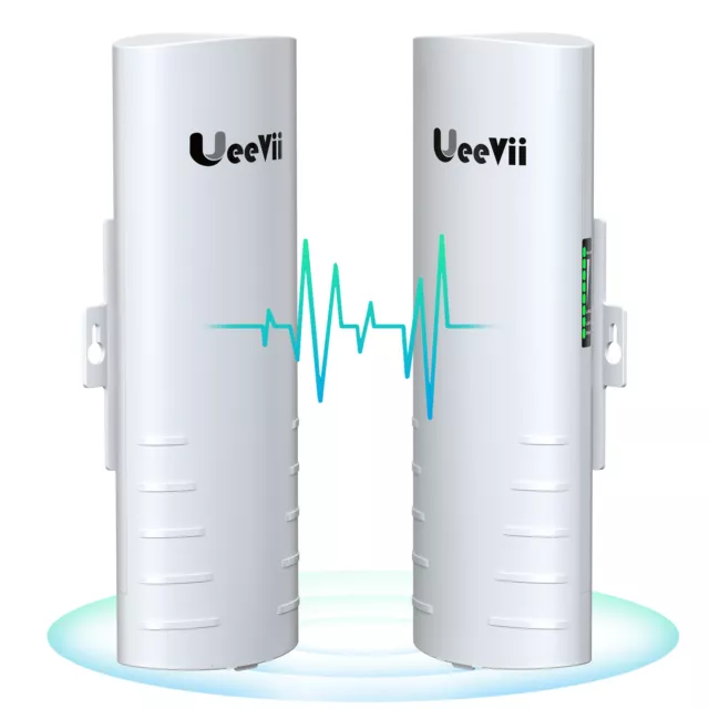 UeeVii CPE830 Gigabit Wireless Bridge 5.8G 1Gbps 3KM Point to Point 2-Pack Lan2