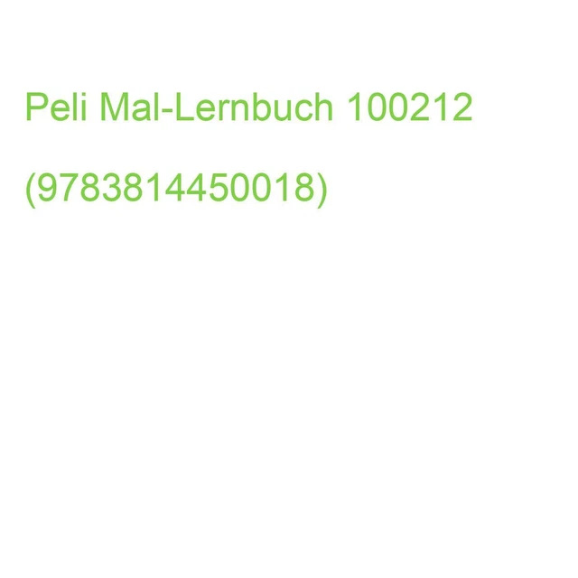 Peli Mal-Lernbuch 100212 (9783814450018)