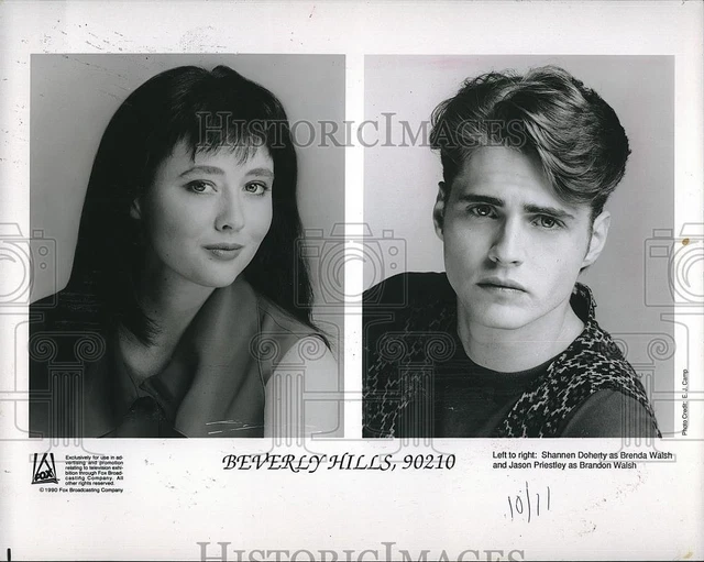 1992 Press Photo Shannen Doherty Jason Priestley Beverly Hills 90210