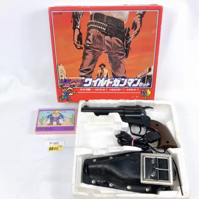 Nintendo Famicom WILD GUNMAN BOX Holster shooting japan read Junk for Parts