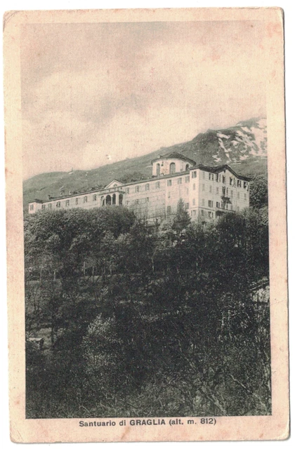 Biella-SANTUARIO DI GRAGLIA- viaggiata 1930 BELLA NON COMUNE ediz.Boeri