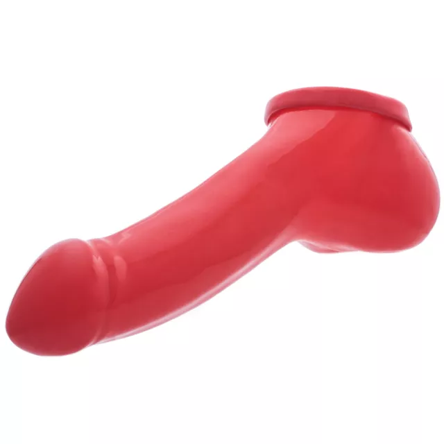 Latex Dauerkondom Penishülle Rubber Kondom Potenzhilfe Penis Sleeve 19 cm 2