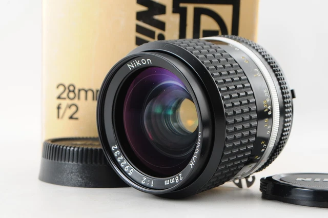 [Top Mint in Box] Nikon Ai-s Nikkor 28mm F/2 MF Wide Lens From JAPAN #868