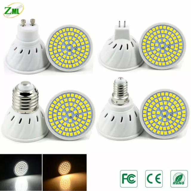 Ampoule LED E27 GU10 MR16 E14 5W 8W 10W Blanc Froid Chaud Spot light lampes 230V