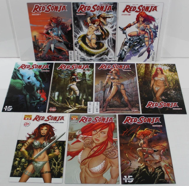 RED SONJA Mixed Lot of 10 Comic Books (2005 - 2022 / Dynamite) NM/M
