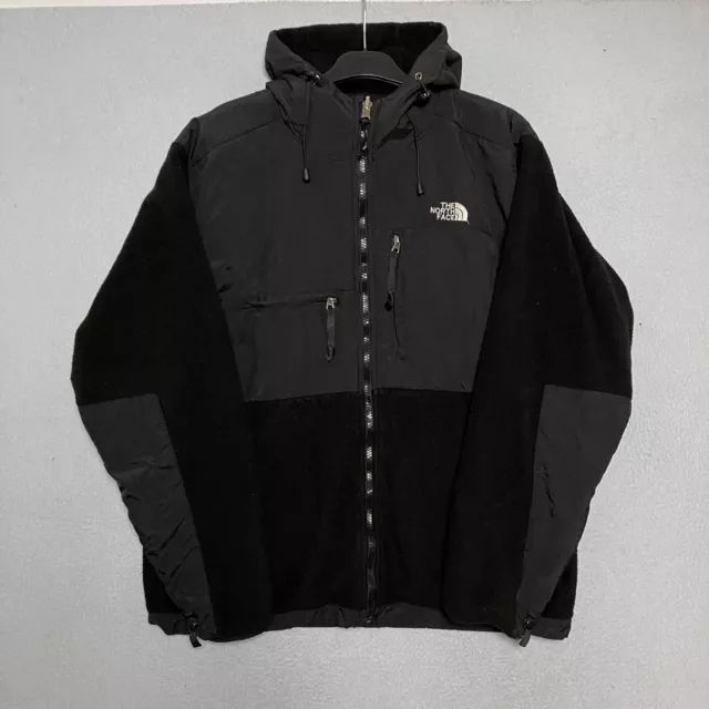 The North Face Denali Black Fleece Jacket Hooded Gorpcore Full Zip Up Mens Large