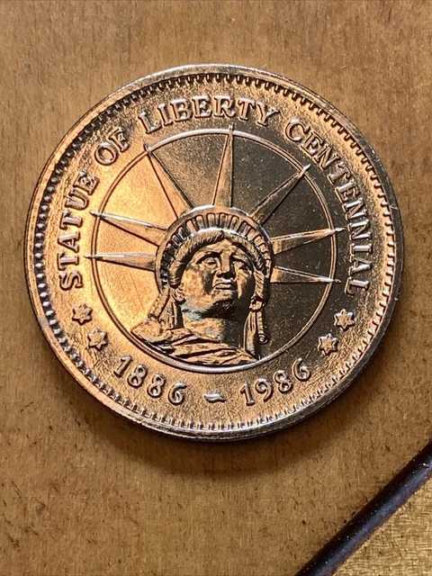 STATUE OF LIBERTY Centennial Coin-100th Anniversary:1886-1986-Bald