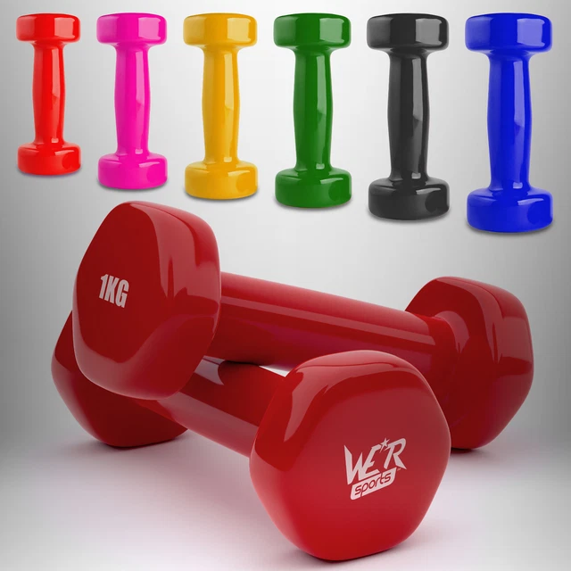 Vinyl Dumbbell Set Ladies Aerobic Training Weights Strength Training Home Gym