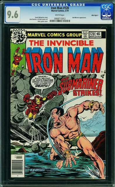 IRON MAN 120 CGC 9.6 WP 1st Justin Hammer MILE HIGH II vs SUBMARINER Bronze 1979