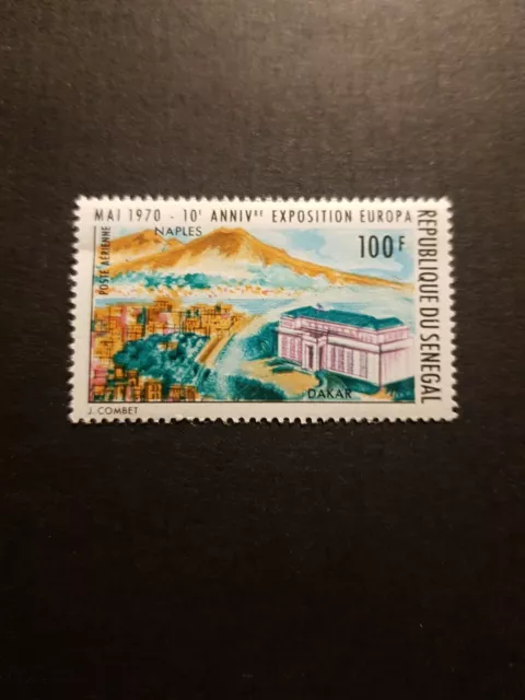 Briefmarke Senegal Europa Neapel Post Luft Pa N°85 Neu MNH 1970 Flecken