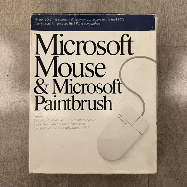 Microsoft Mouse Paintbrush - 1989 (sans La Souris)