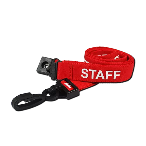 STAFF Neck Strap Lanyard ID Neck Strap For ID Card Pass Badge Holder - FREE P&P