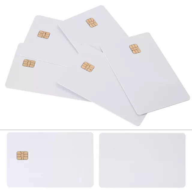 5PCS ISO PVC IC With SLE4442 Chip Blank Smart Card Contact IC Card Safety