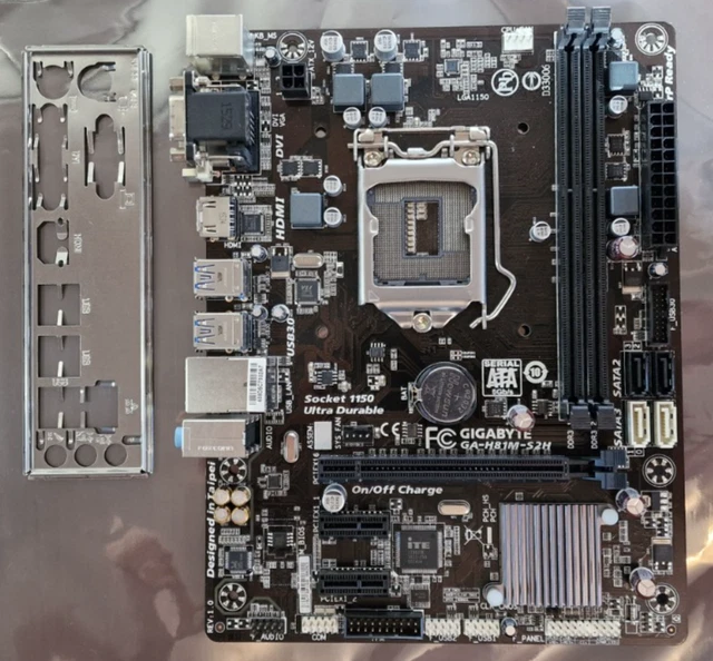GIGABYTE GA-H81M-S2H SOCKET 1150 Micro ATX DDR3 Motherboard with I/O ...