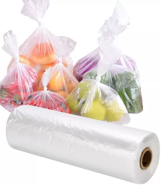 Bolsas de Almacenamiento de Alimentos 1 Rollo de 350 Bolsas Plasticas de 14 x 20