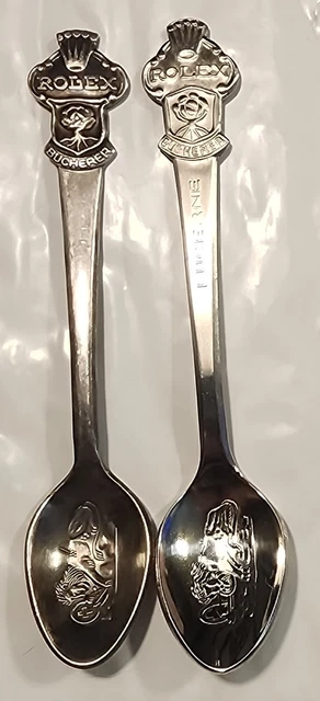 Rolex Bucherer Switzerland (2) vintage Spoons CB 69M & CB Lucerne 4 1/4 in.