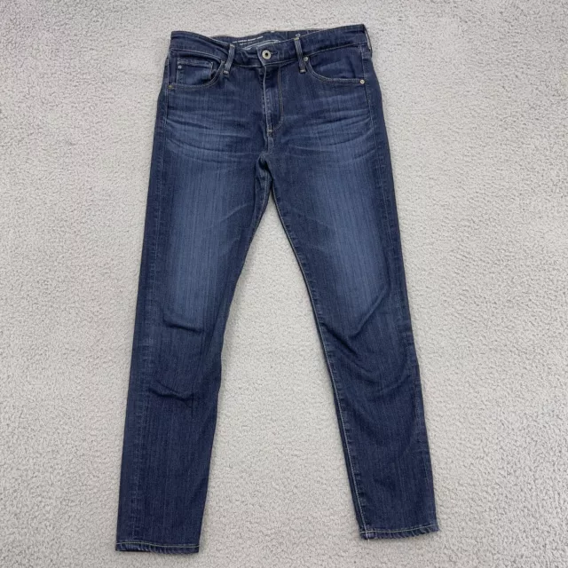 AG Adriano Goldschmied Jeans Womens 29 Blue Farrah High Rise Skinny Crop Pants