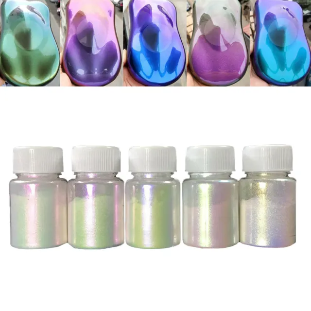 10g Chameleon Color Changing Pearl Powder For bicycle Car Paint Pigment DIY Tool