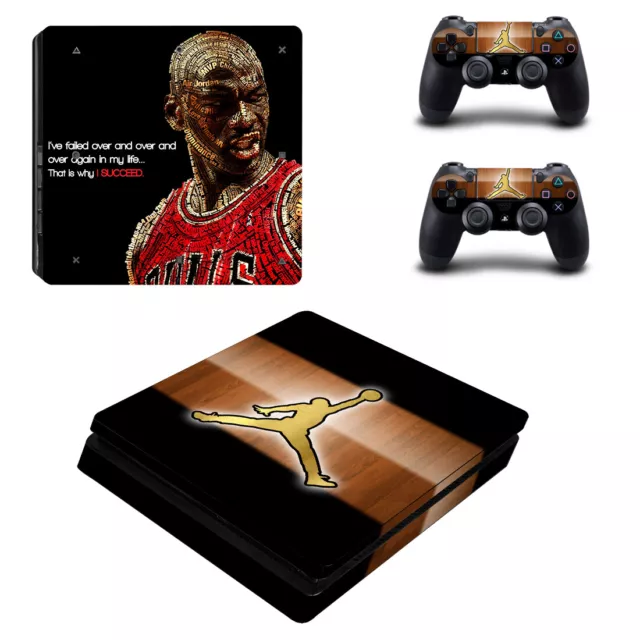 Air Jordan MJ 23 PS4 Slim Skin Sticker Decal Vinyl Console+2 controllers 0268